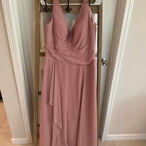 Azazie Mauve Sleeveless Dress